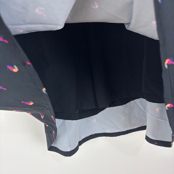 Croft & Barrow Skort XL Black Tucan Bird Print pockets outdoor athletic hiking - Picture 4 of 8
